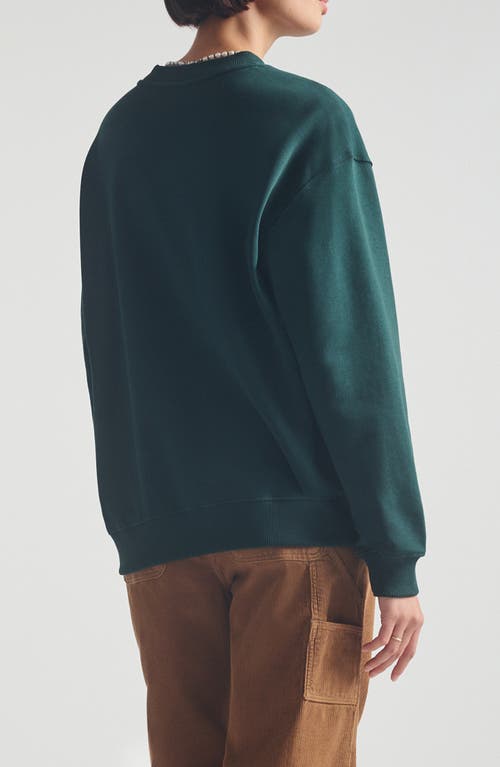 Brooklyn Industries Relaxed Graphic Sweatshirt In Green