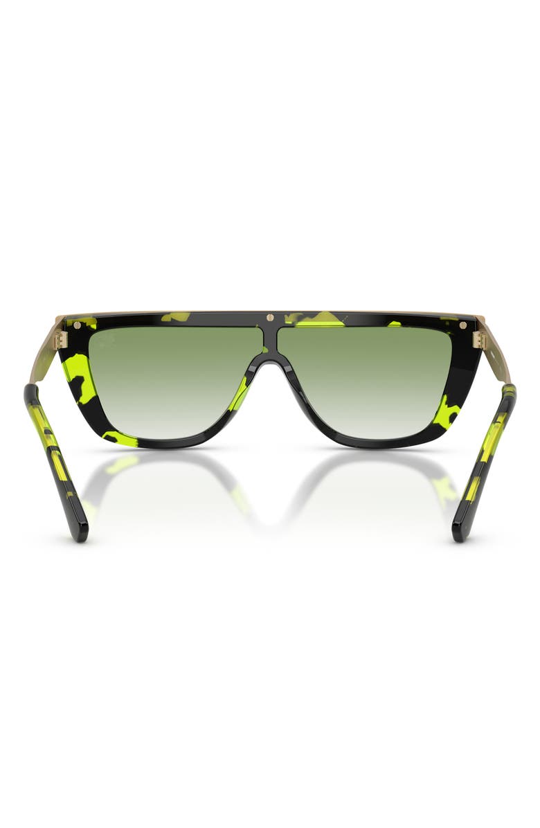 Burberry 129mm Square Sunglasses, Alternate, color, Green Havana / Clear Green