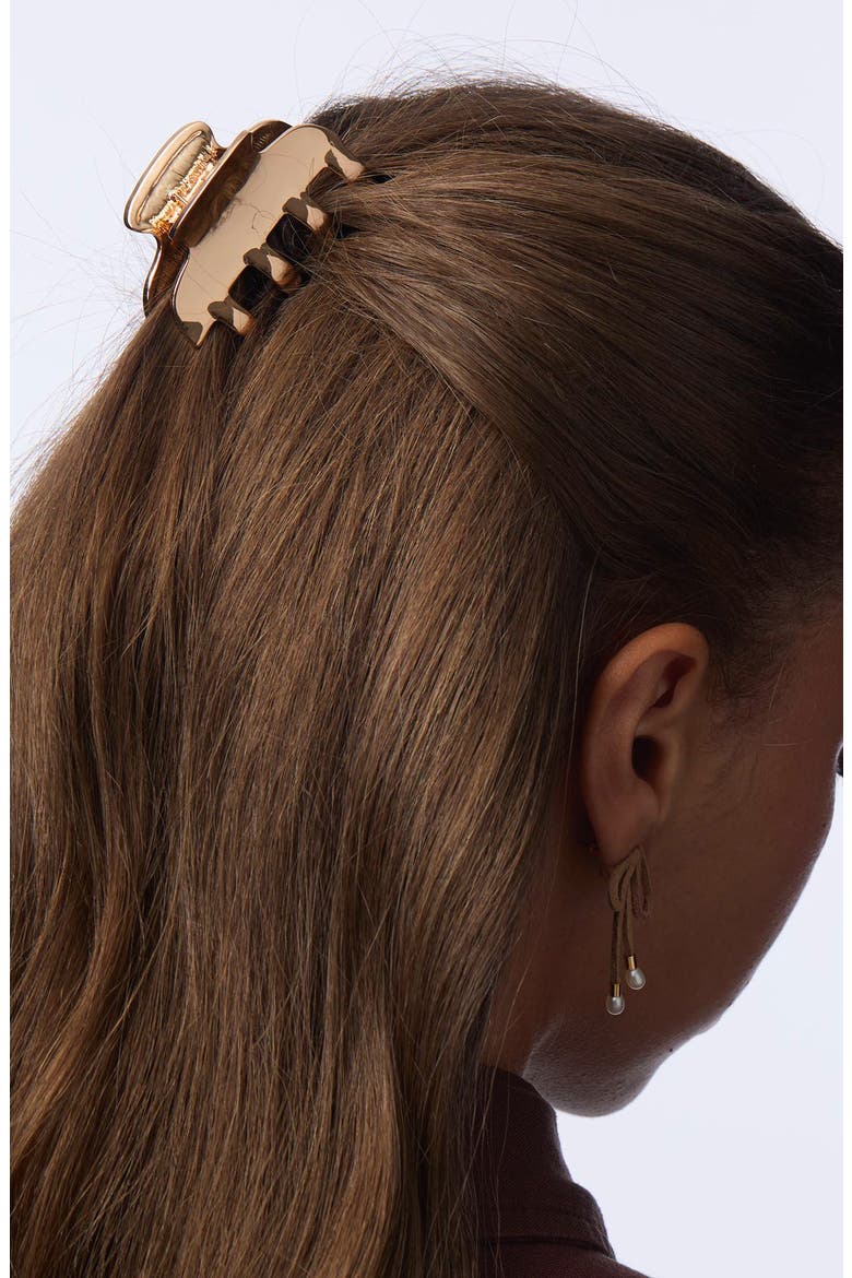 Mini Claw Clip, Alternate, color, GOLD