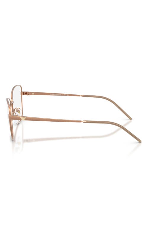 Emporio Armani 53mm Irregular Optical Glasses In Gold