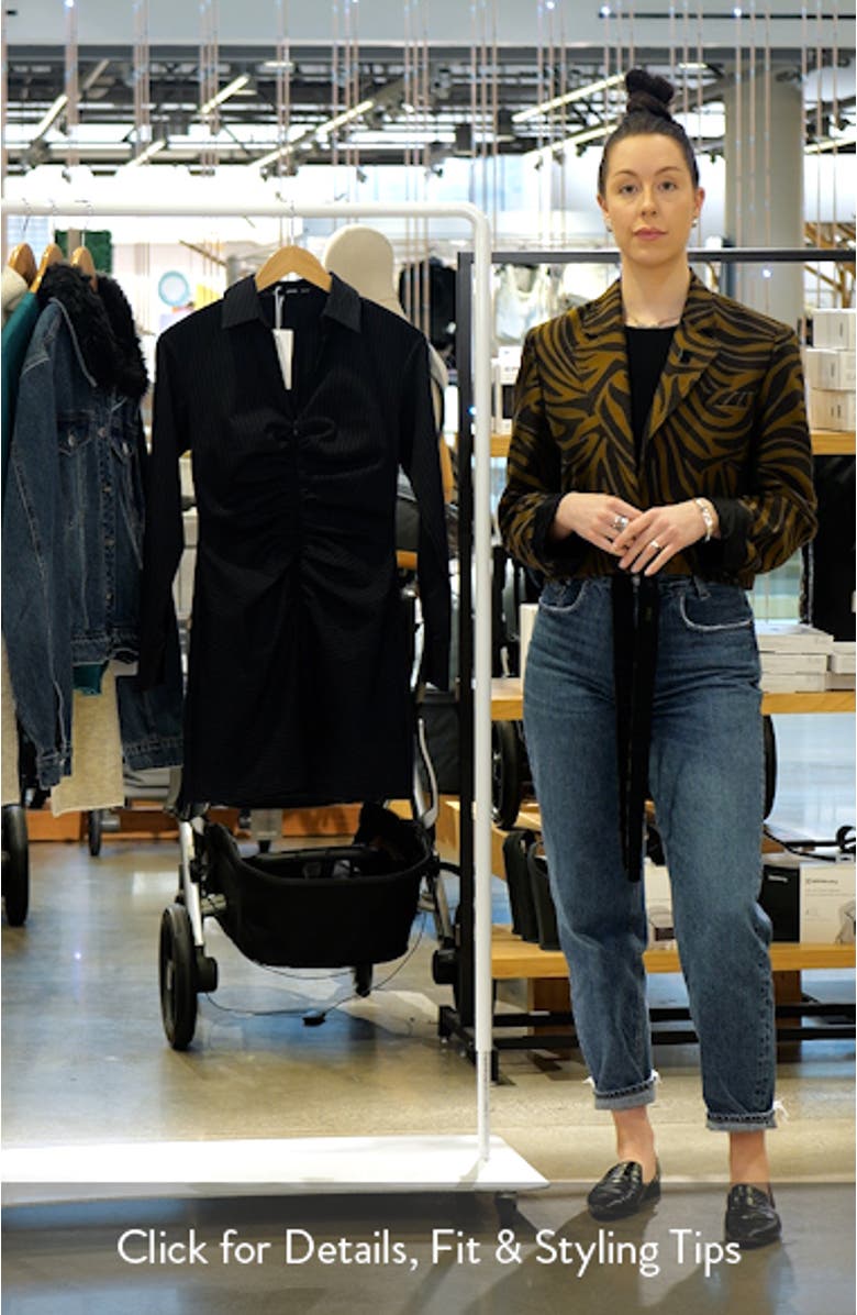 Zip Front Long Sleeve Minidress, sales video thumbnail