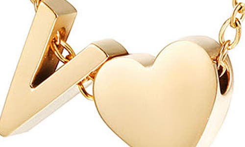 Jane Basch Designs Initial Heart Pendant Necklace In Gold