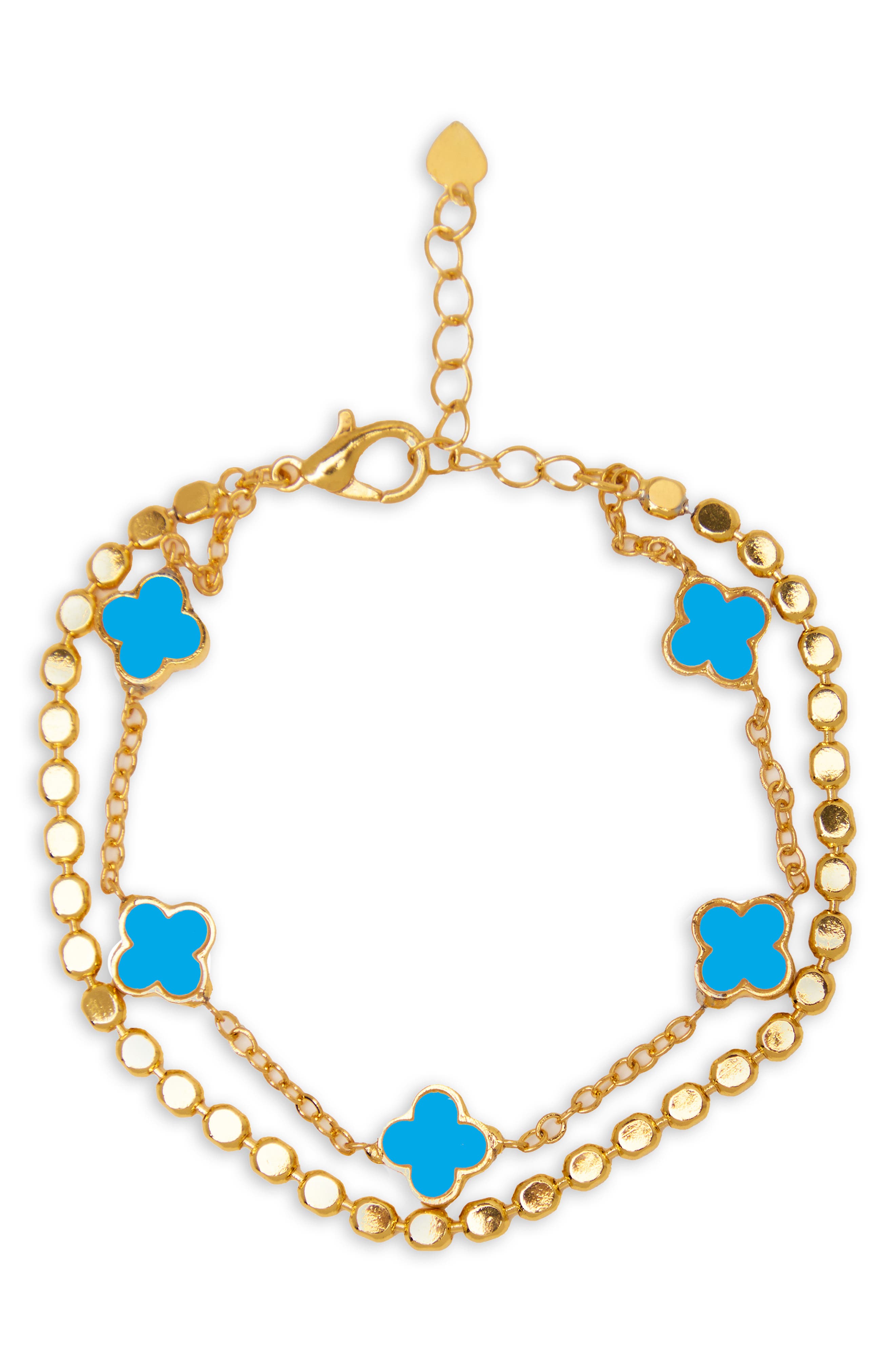 SAACHI Clover Charm Bracelet