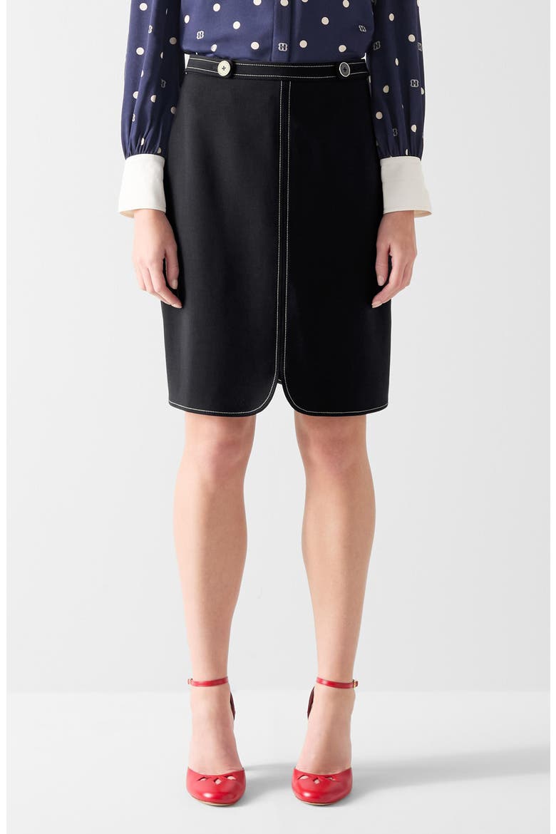 Eugine A-Line Skirt, Main, color, NAVY