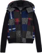 Desigual Padded Crop Jacket with Removable Sleeves & Hood