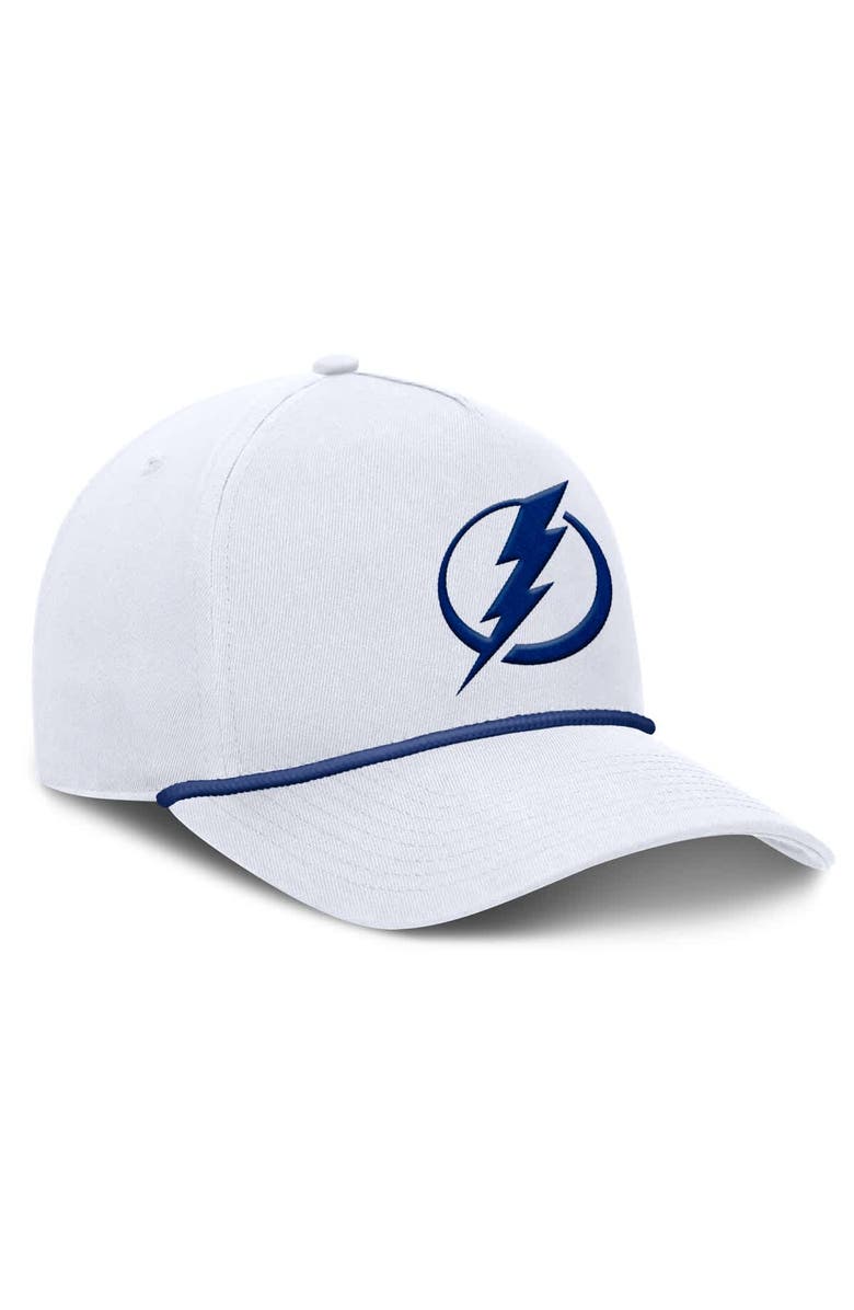 FANATICS Men's Fanatics White Tampa Bay Lightning Rope A-Frame Adjustable Hat, Alternate, color, 