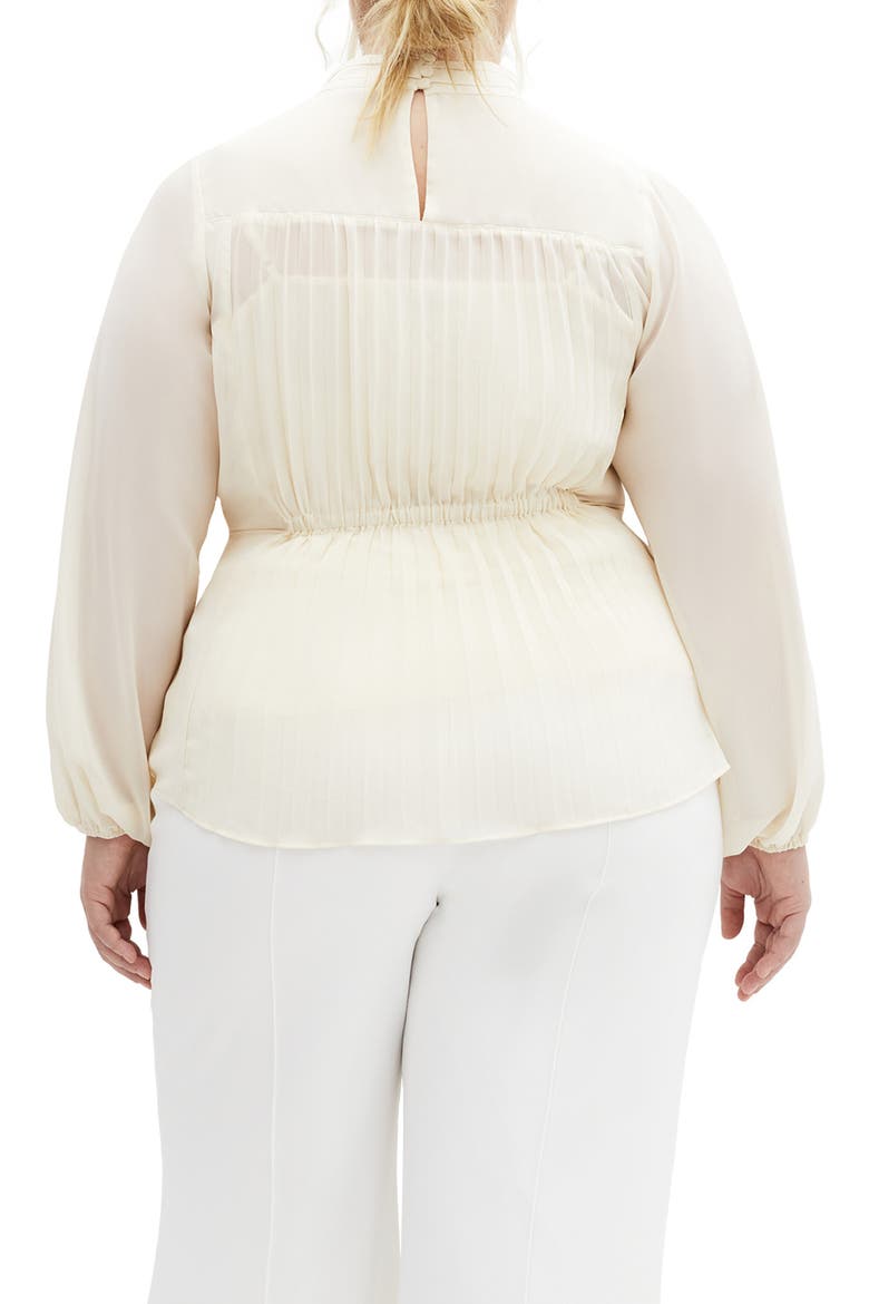 Cross Lane Pleated Shirt, Alternate, color, CREAM