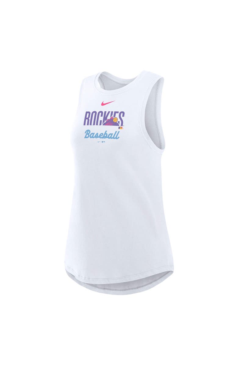 Nike Women's Nike White Colorado Rockies 2025 City Connect Tri-Code High Neck Performance Tank Top, Alternate, color, White