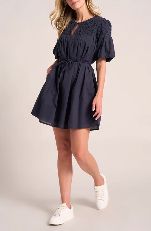 Shop Matty M Kailyn Honeycomb Cotton Minidress
