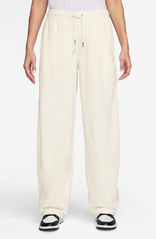 Jordan Flight Fleece French Terry Sweatpants In White
