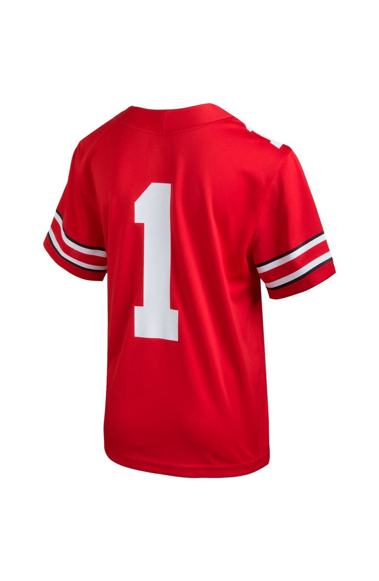Nike Youth Nike #1 Scarlet Ohio State Buckeyes Team Replica Football Jersey, Alternate, color, Scarlet