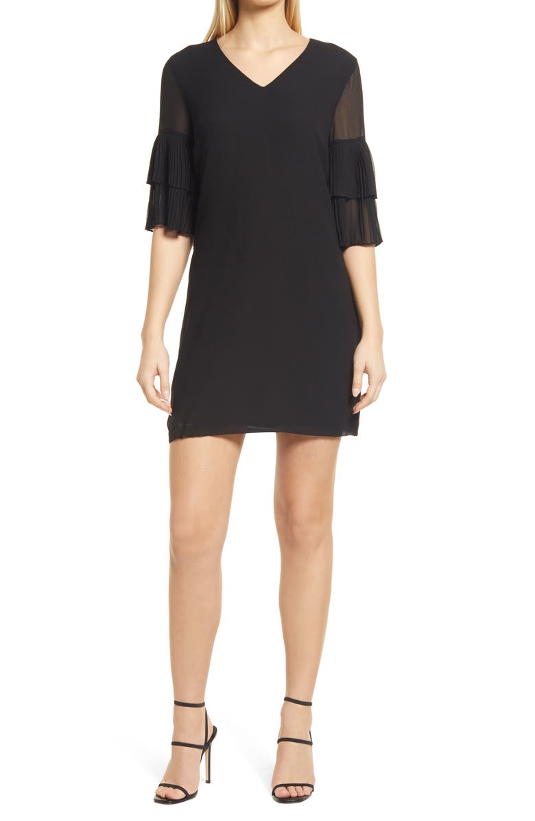 Sam Edelman Tiered Sleeve Shift Dress, Main, color, 