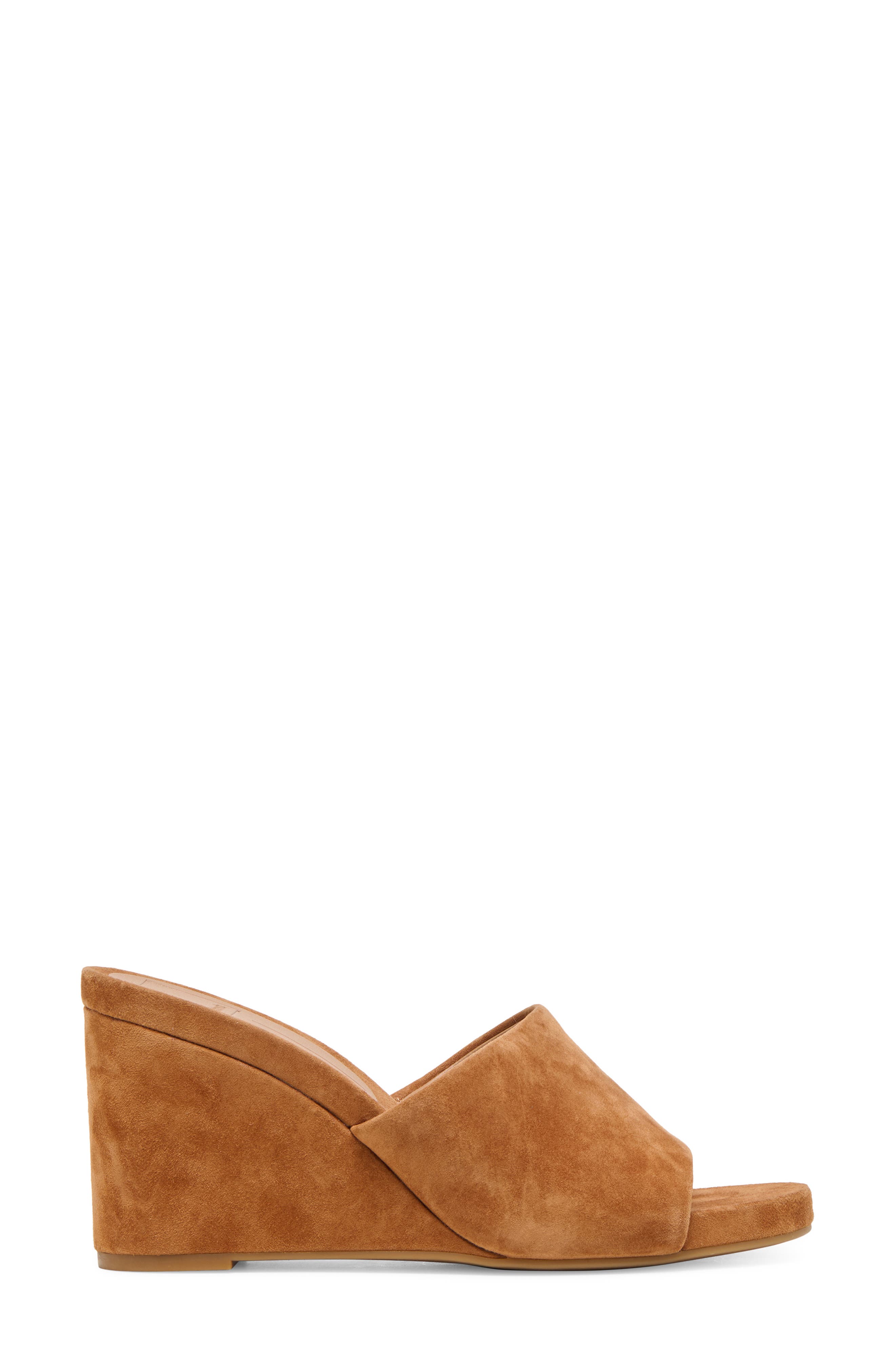 Dolce Vita Holta Wedge Sandal, Alternate, color, Brown Suede