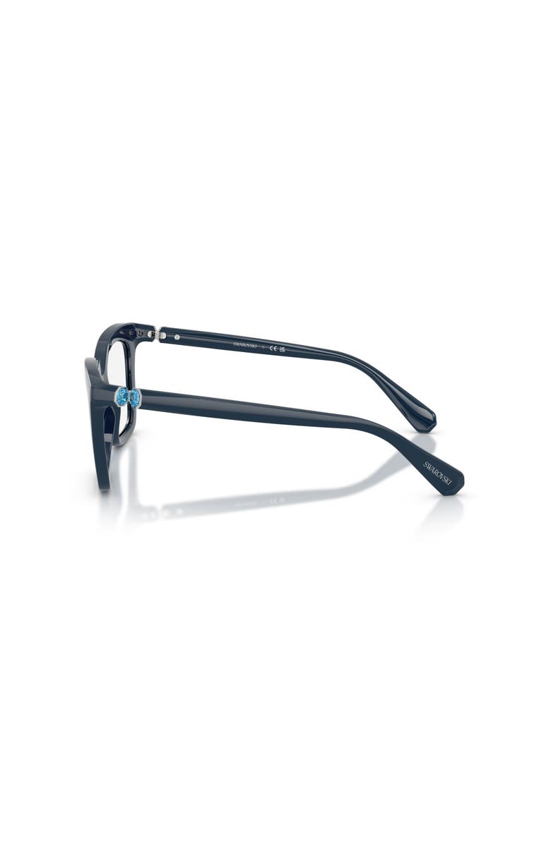 Swarovski 51mm Square optical glasses, Alternate, color, Blue