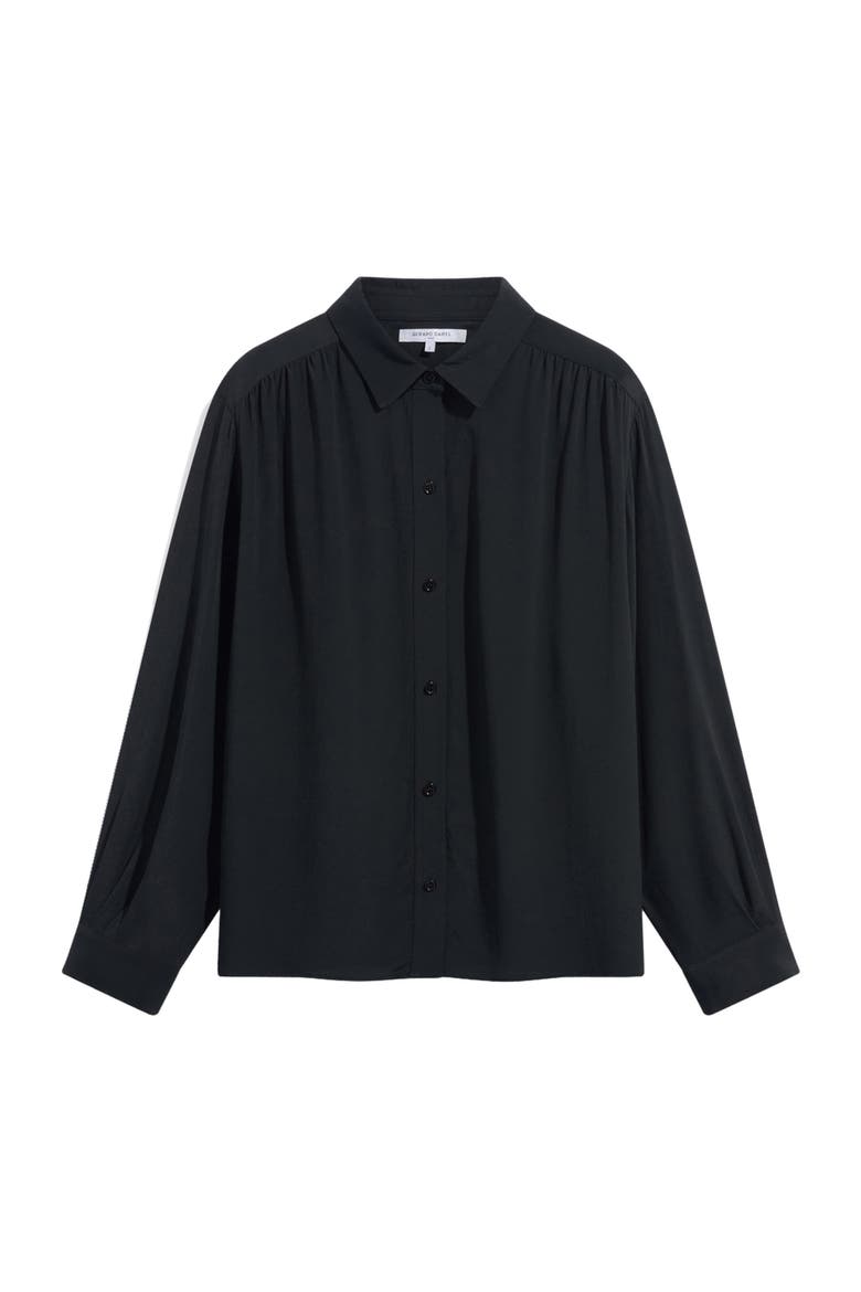 Lilie Pleat Detail Shirt, Alternate, color, Black