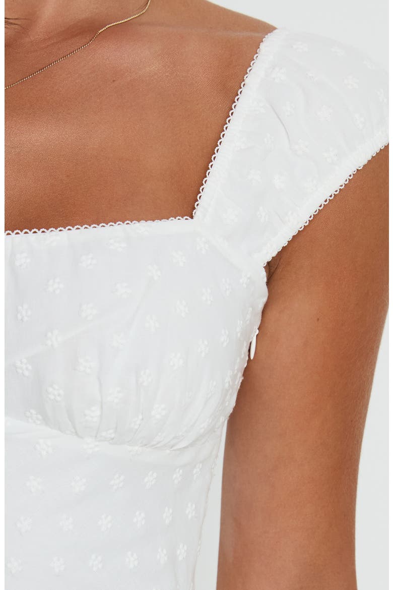 Seyani Eyelet Minidress, Alternate, color, WHITE