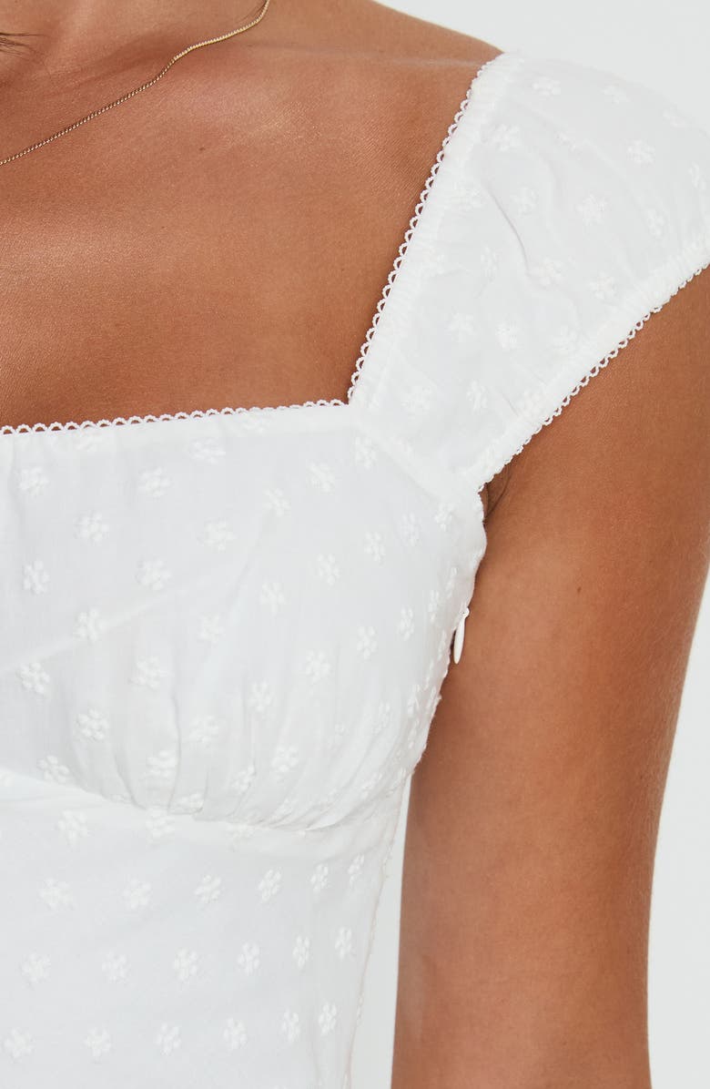 Princess Polly Seyani Eyelet Minidress, Alternate, color, White