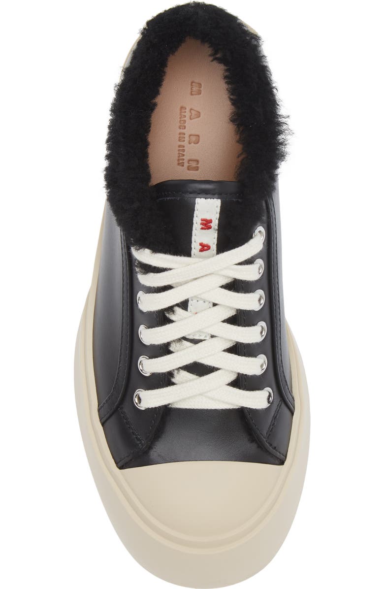 Marni Pablo Genuine Shearling Lined Low Top Sneaker, Alternate, color,