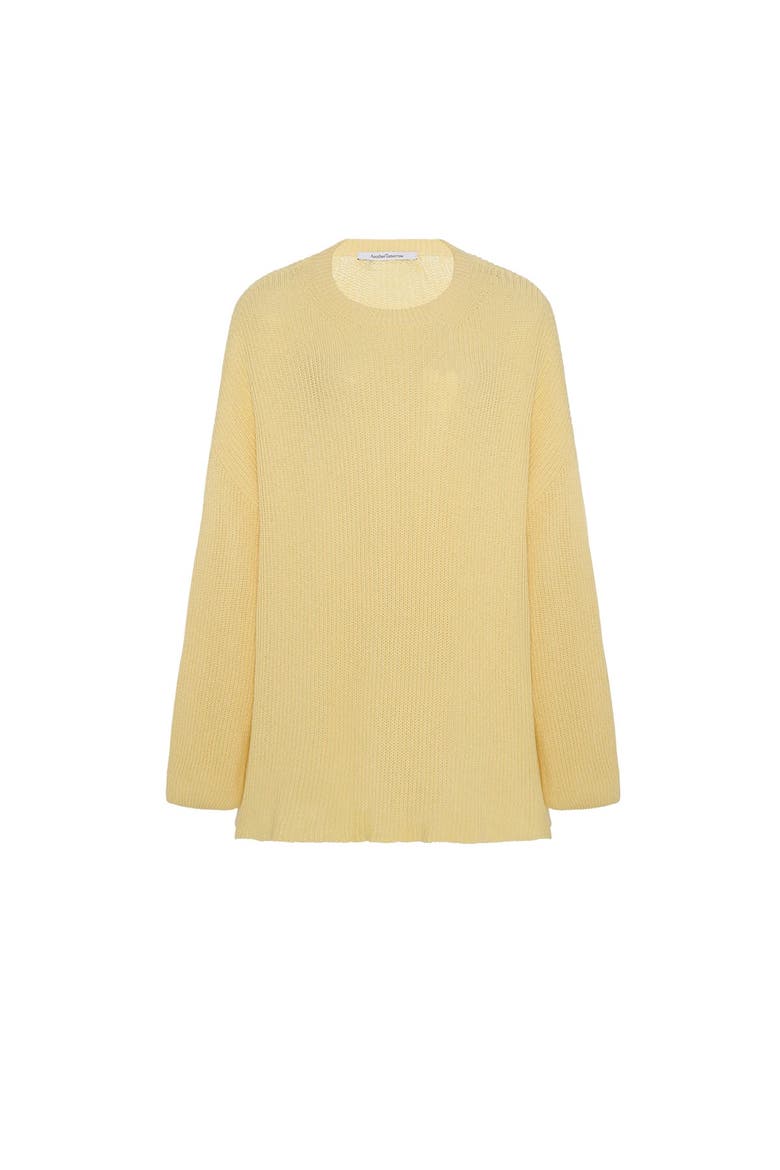 Draped Crew Knit, Alternate, color, Sun