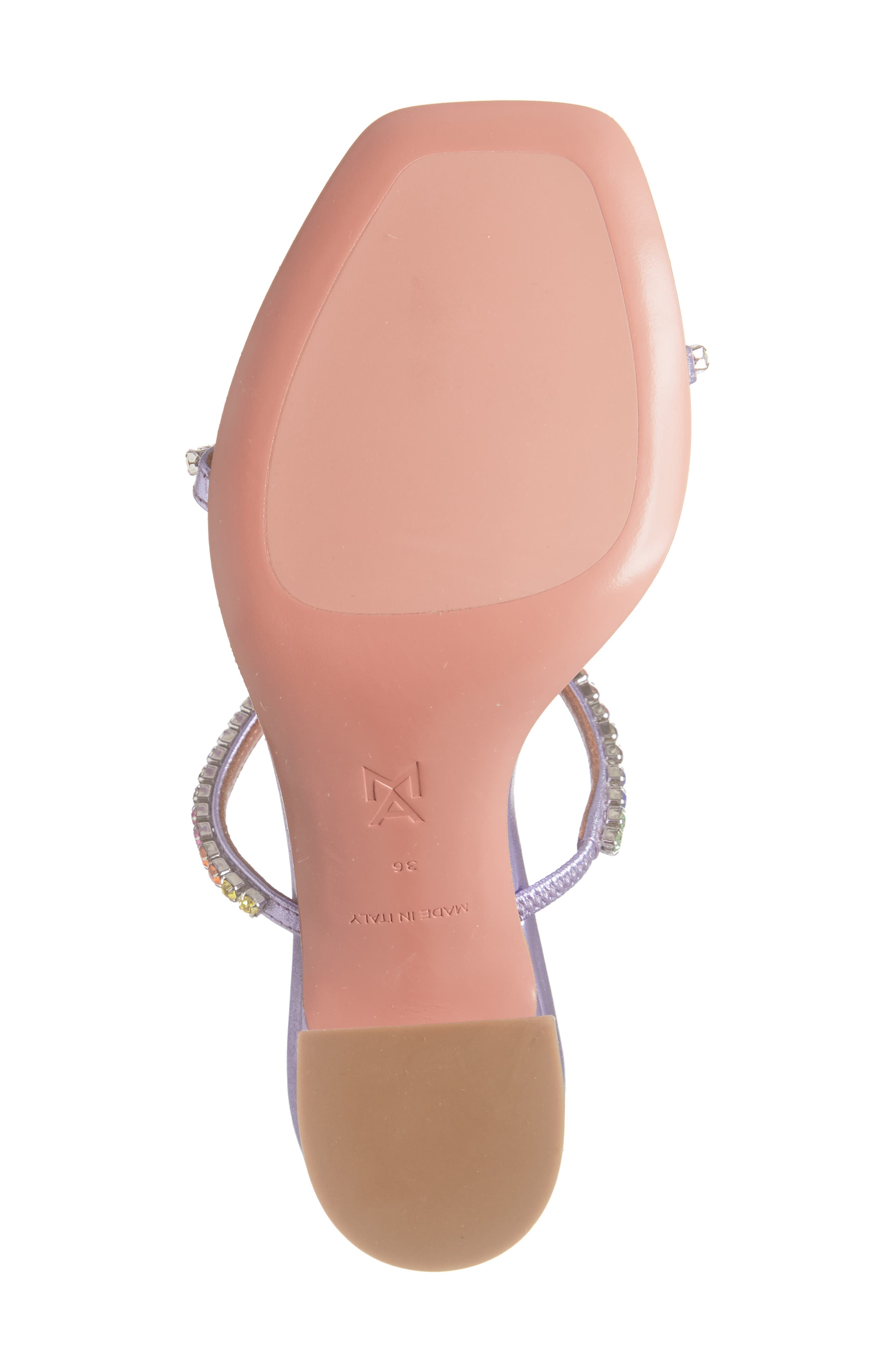 Amina Muaddi Gilda Crystal Slide Sandal, Alternate, color, 