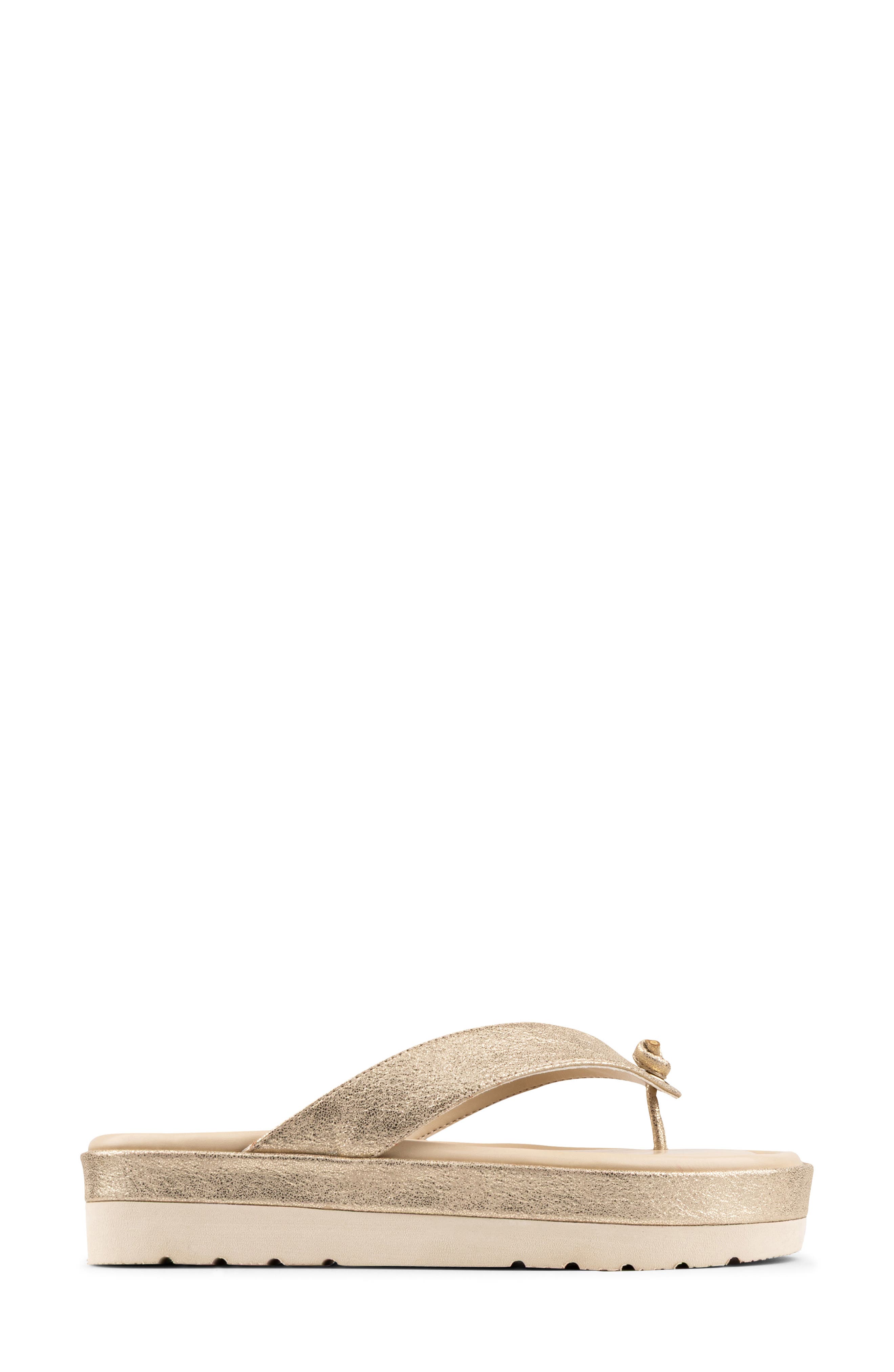 Thong Sandal, Alternate, color, PLATINO