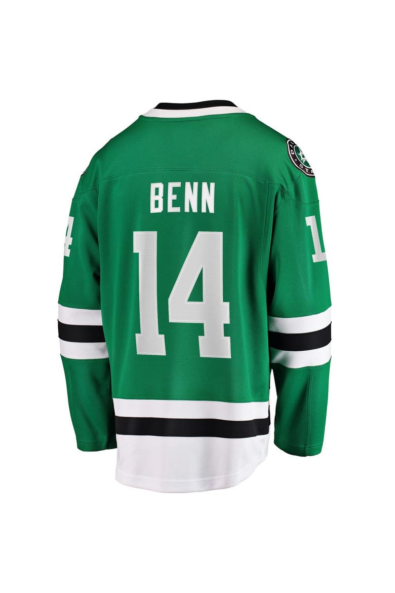 Men's Fanatics Jamie Benn Kelly Green Dallas Stars Captain Patch Home Breakaway Jersey, Alternate, color, Kelly Green