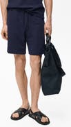MANGO Drawstring Seersucker Shorts