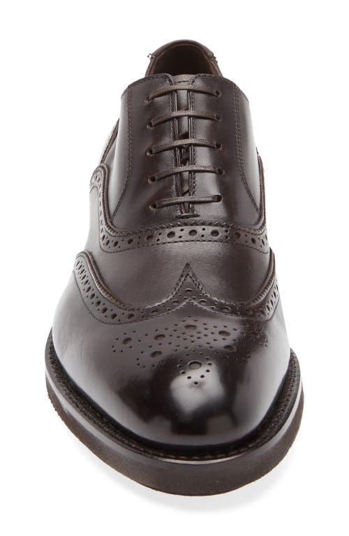 Ferragamo Gancini Leather Oxford Shoes In Black