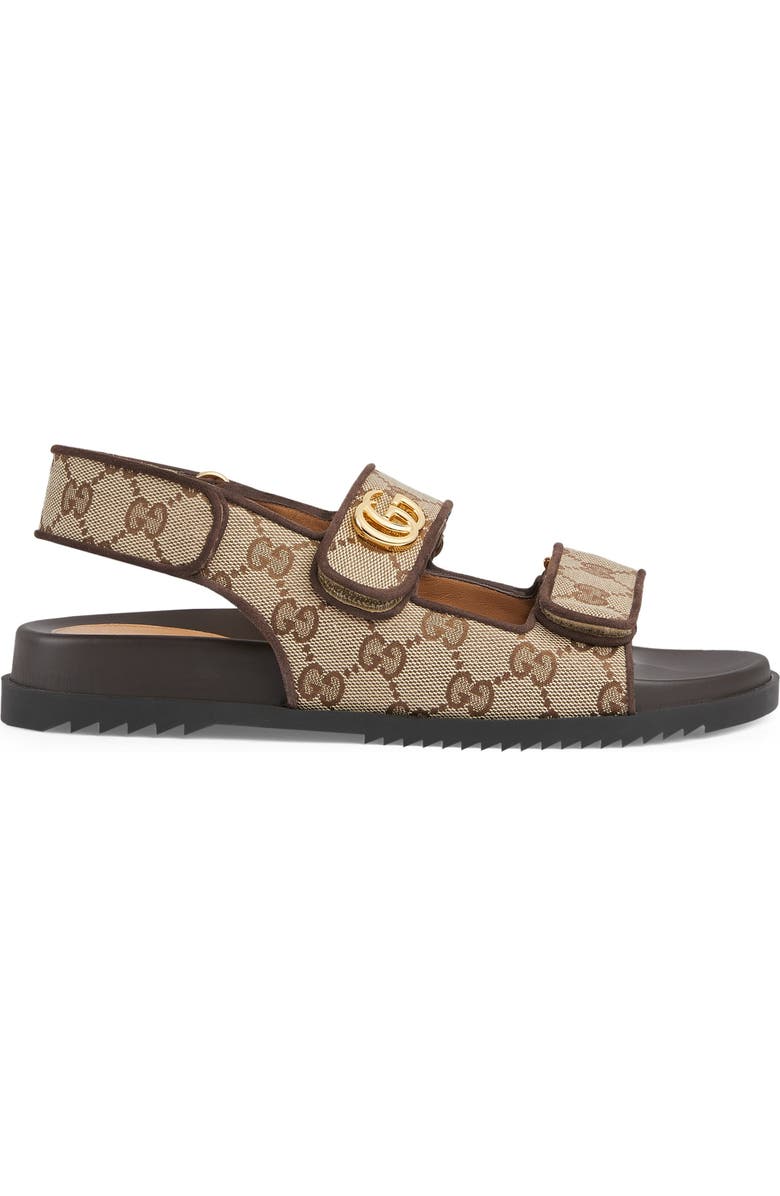 Gucci Moritz GG Supreme Canvas Sandal, Alternate, color,