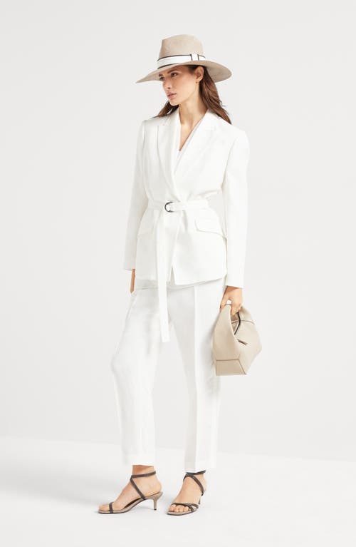 Brunello Cucinelli Pull-on Trousers In White