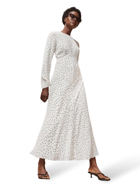 Polka Dot Tie Back Dress