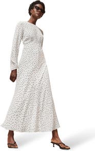 Ro&Zo Polka Dot Tie Back Dress