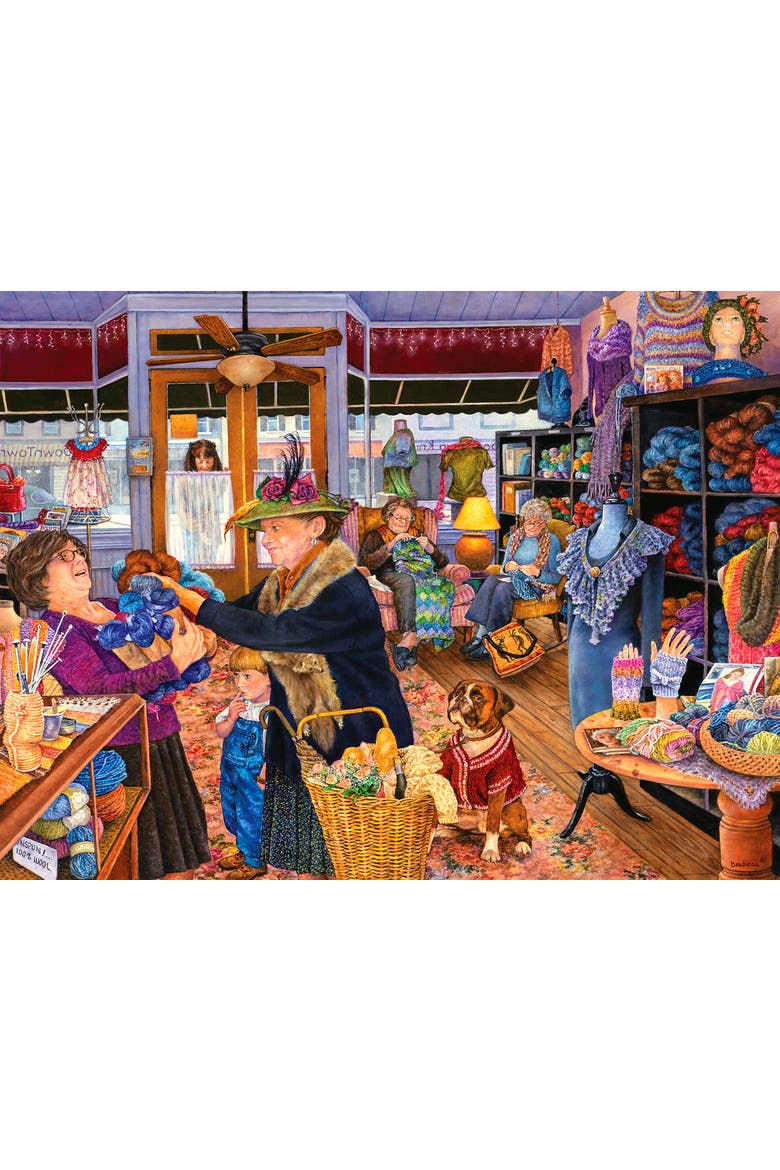 The Knit Shop 500 piece Jigsaw Puzzle for Adults, Alternate, color, Multicolor