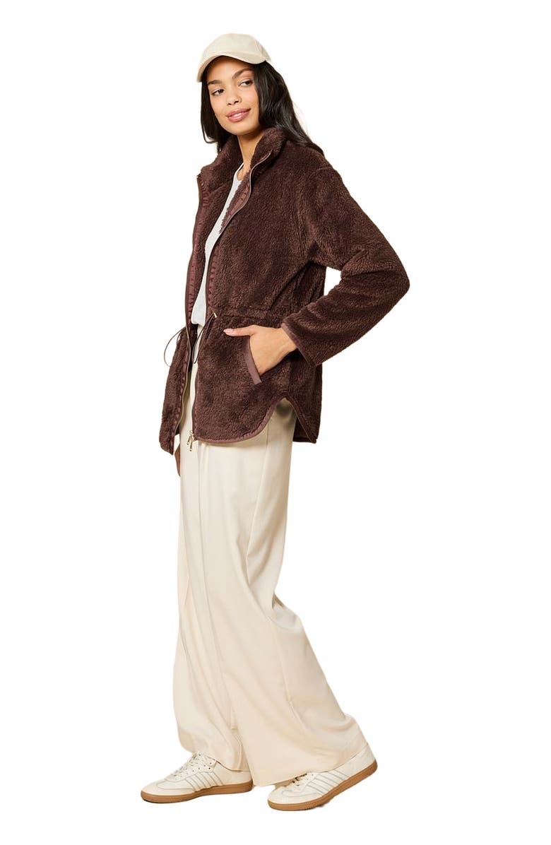 Softies DreamPlush Two Way Zip Jacket, Alternate, color, Espresso