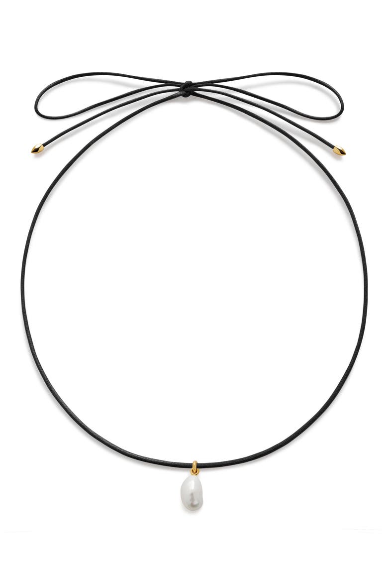 Nura Baroque Pearl Necklace, Main, color, 18CT GOLD VERMEIL / PEARL