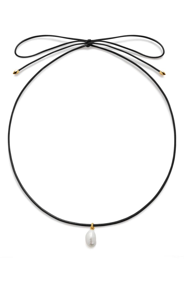 Monica Vinader Nura Baroque Pearl Necklace, Main, color, 18Ct Gold Vermeil / Pearl