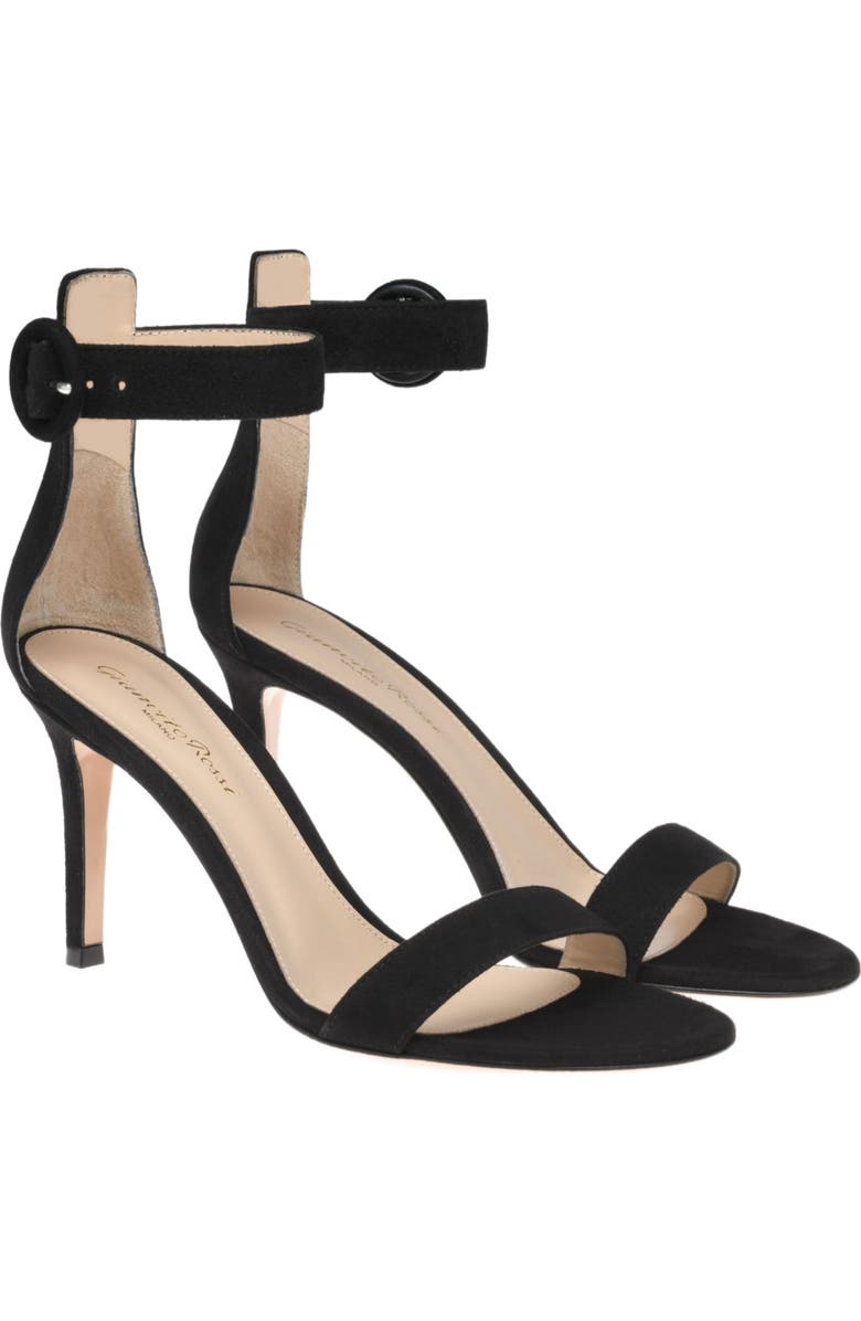 Gianvito Rossi Portofino 85 Sandal, Alternate, color, Black