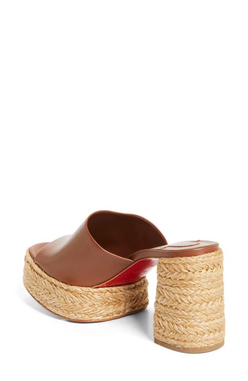 Christian Louboutin Calakala Espadrille Platform Slide Sandal
