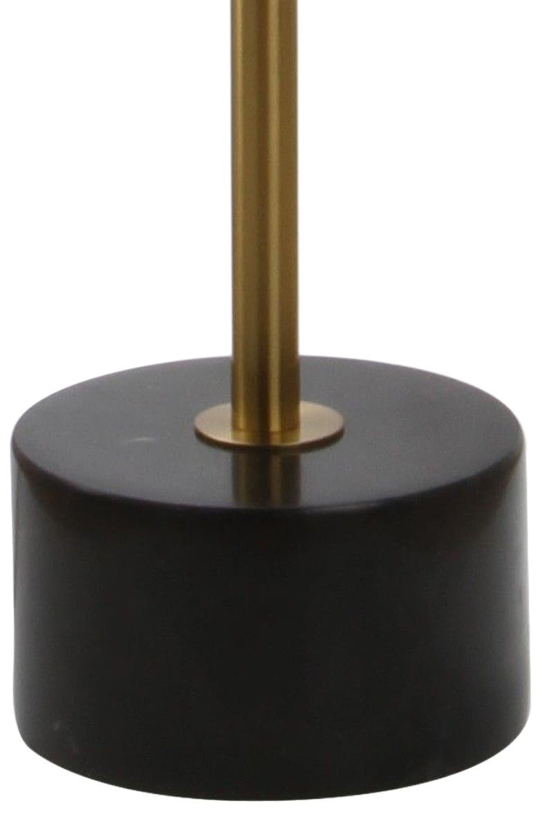 JONATHAN Y Crosby 66" Adjustable Height Metal LED Floor Lamp, Brass/Black Marble, Alternate, color, Brass Gold/Black