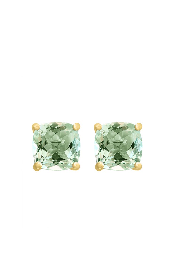 14K Yellow Gold Citrus Bloom Peridot Stud Earrings, Main, color, Green