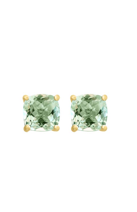 14K Yellow Gold Citrus Bloom Peridot Stud Earrings