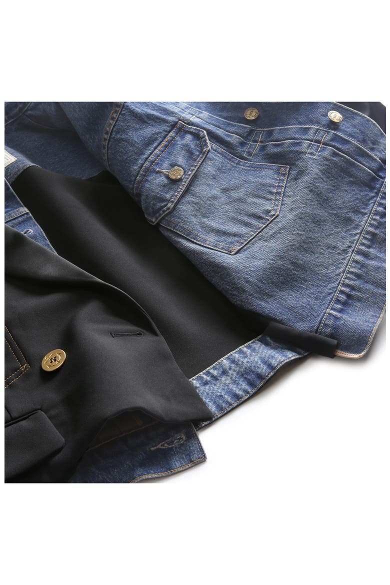Gender Inclusive Levi's® Denim x Matelassé Twill Jacket, Alternate, color, BLACK