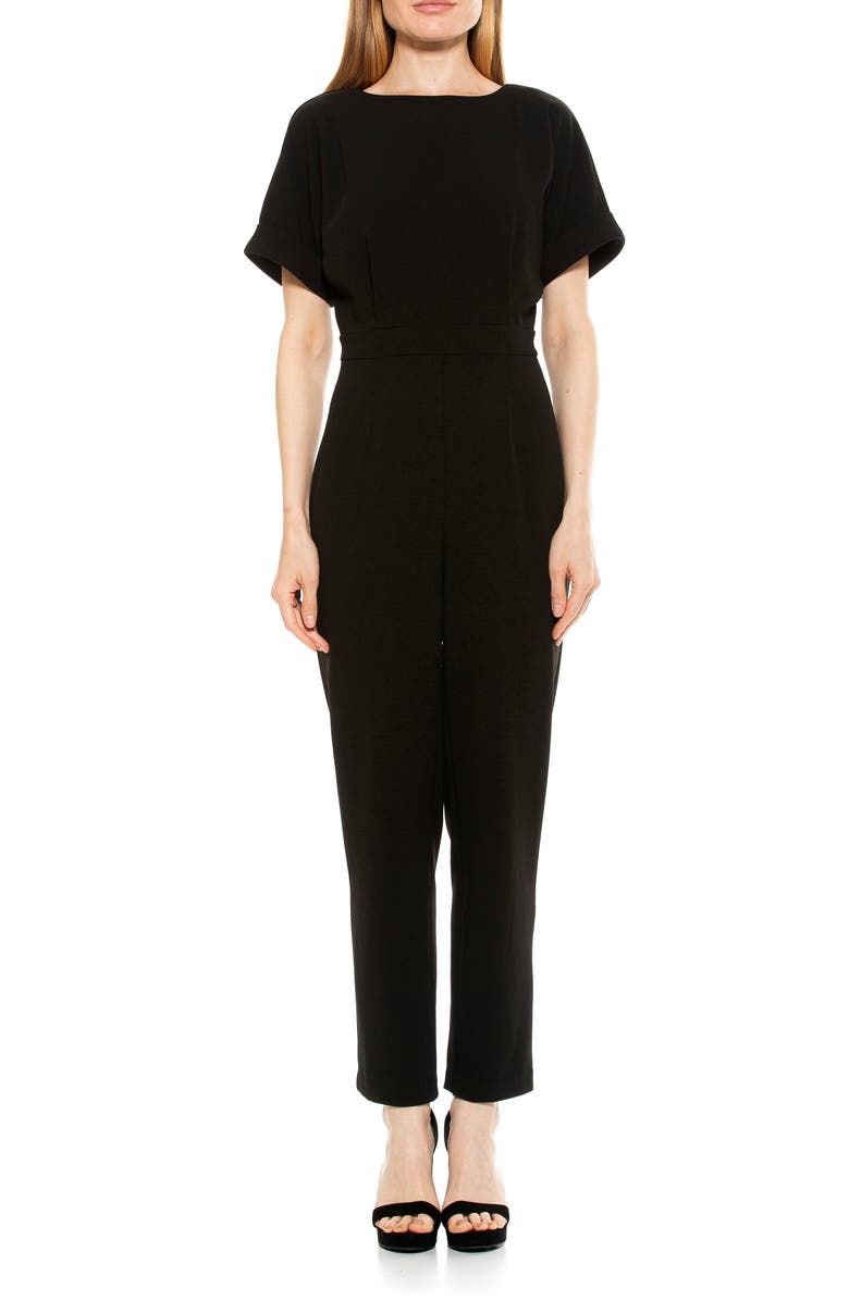 Alexia Admor Sadie Boatneck Jumpsuit, Main, color, 