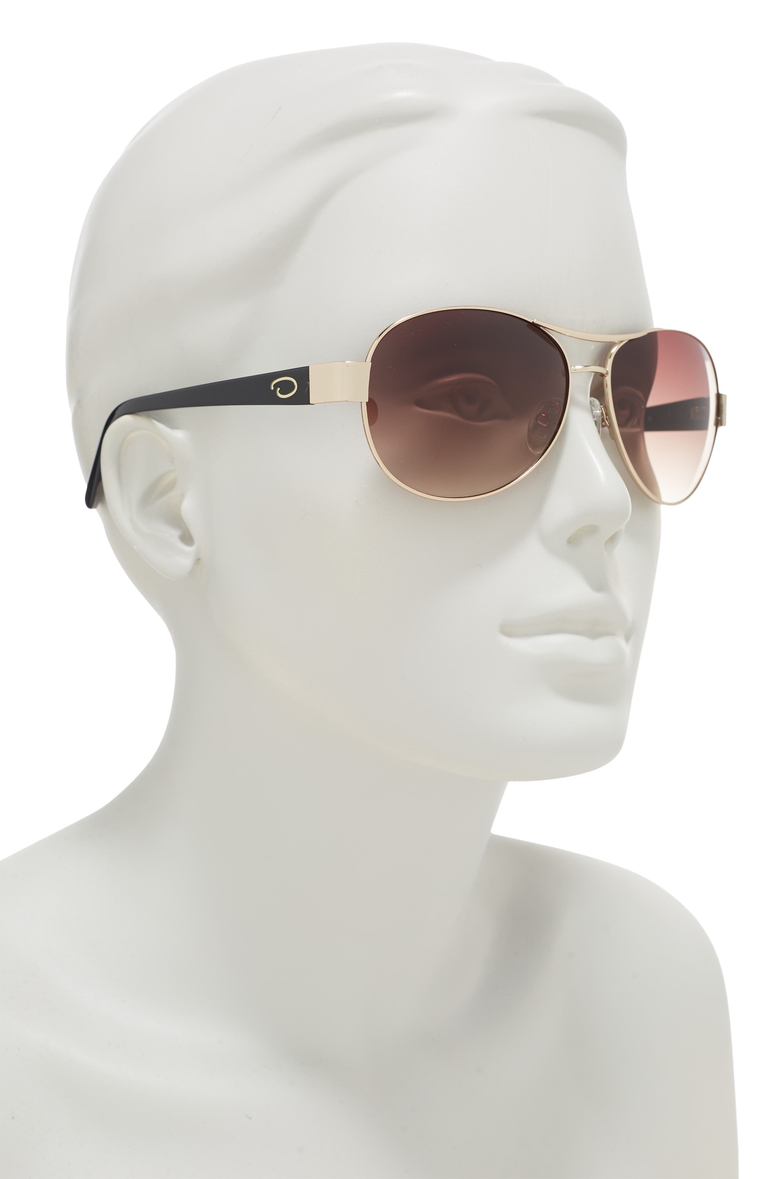 Oscar de la Renta 59mm Aviator Sunglasses | Mission Valley display picture 3