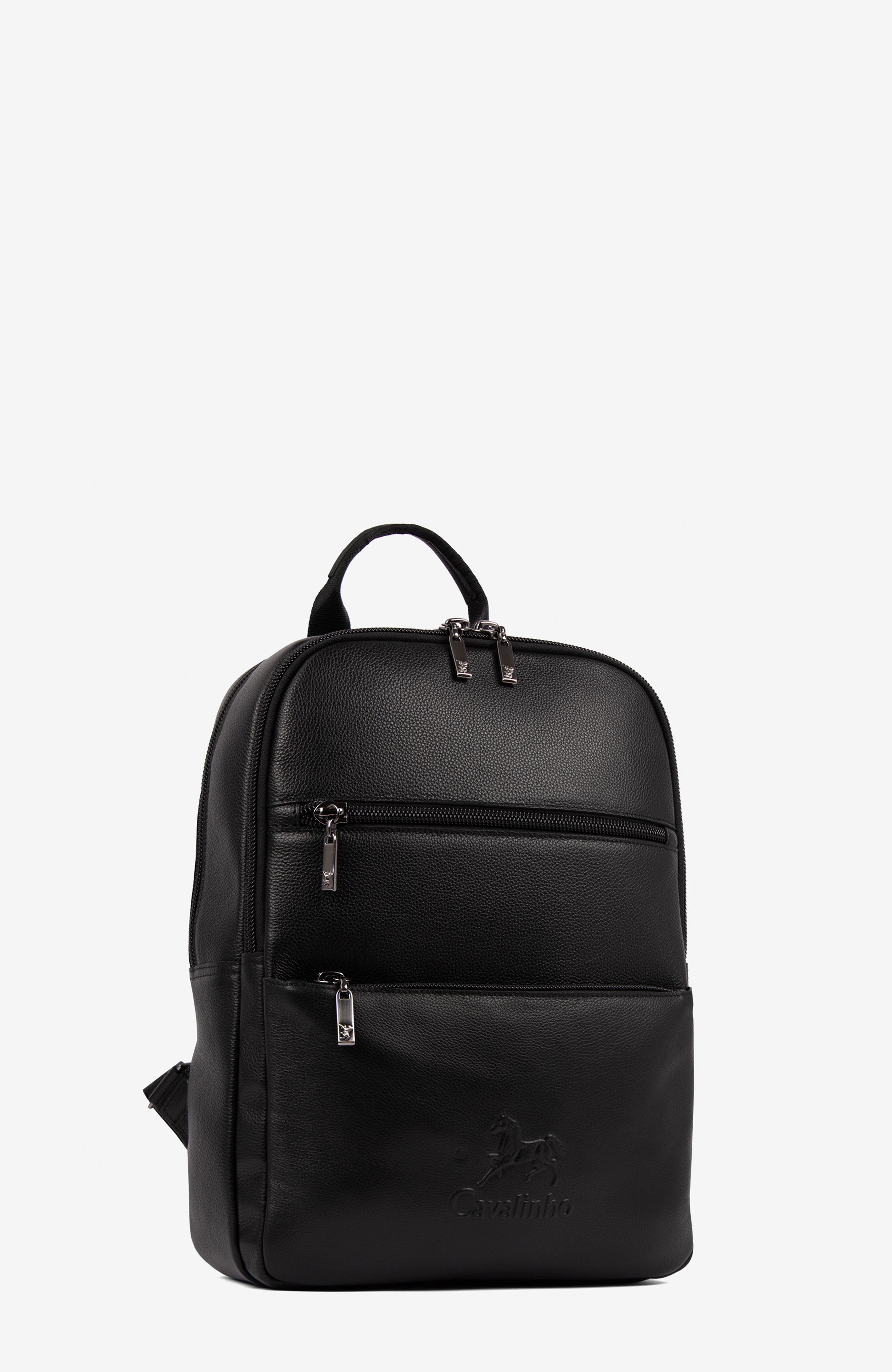 El Cavaleiro 539 Leather Backpack, Alternate, color, Black