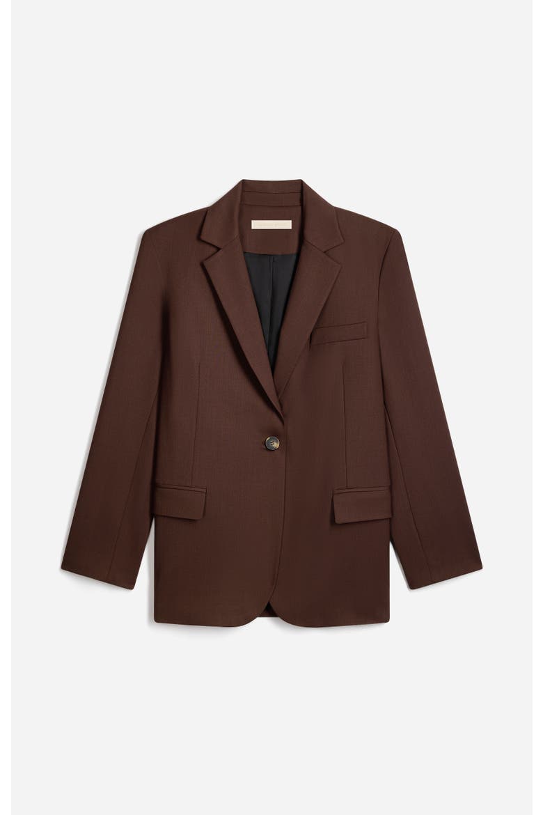 Blazer Jacket, Alternate, color, Chocolat