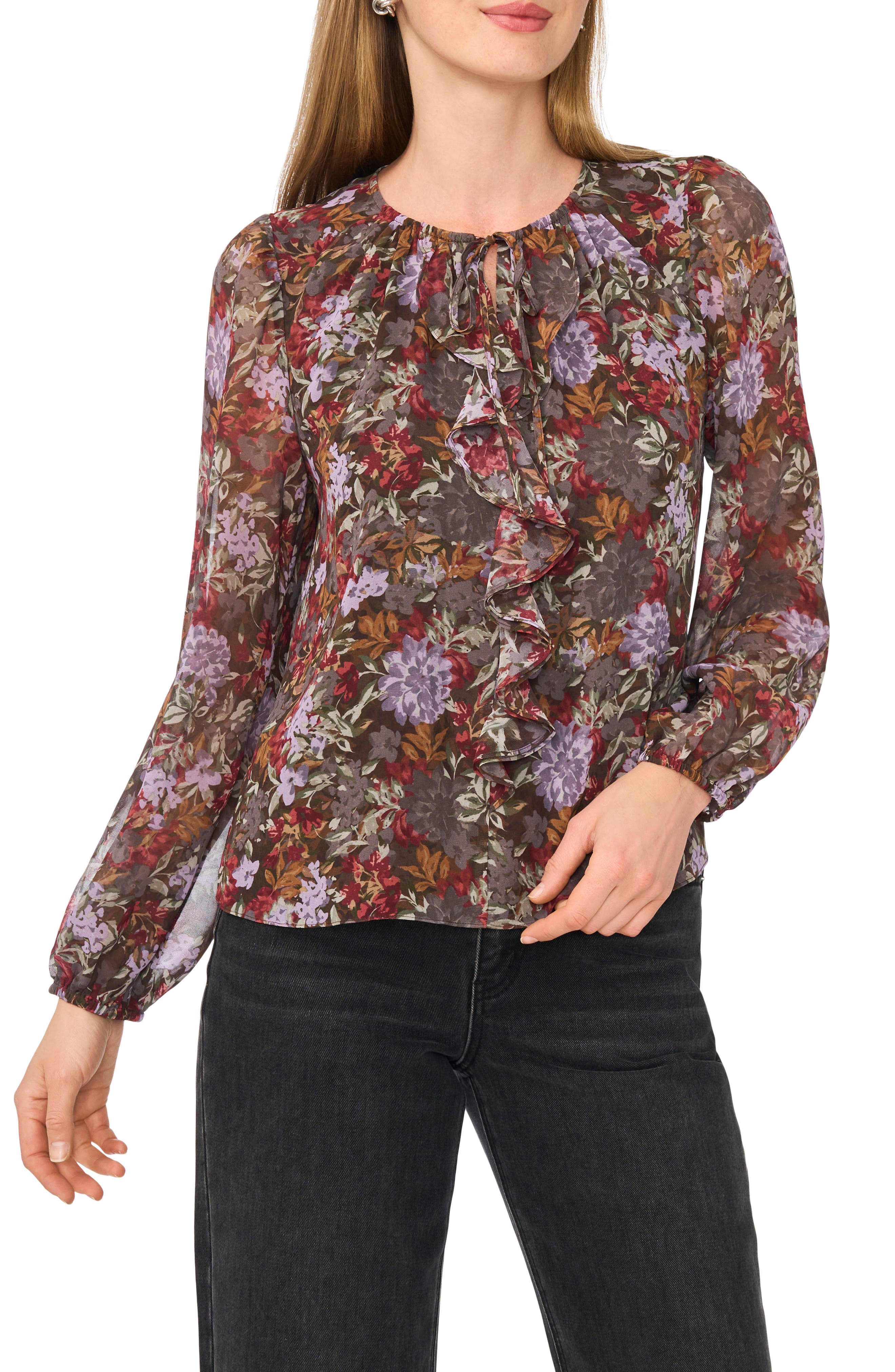 Long Sleeve Ruffle Top