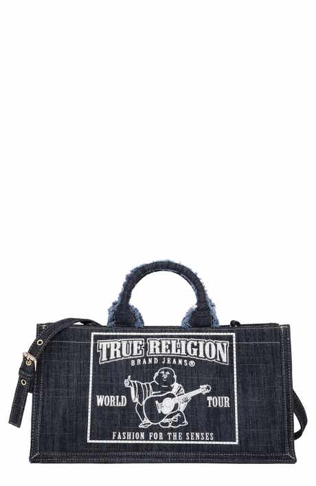 Bling Buddha East/West Denim Tote