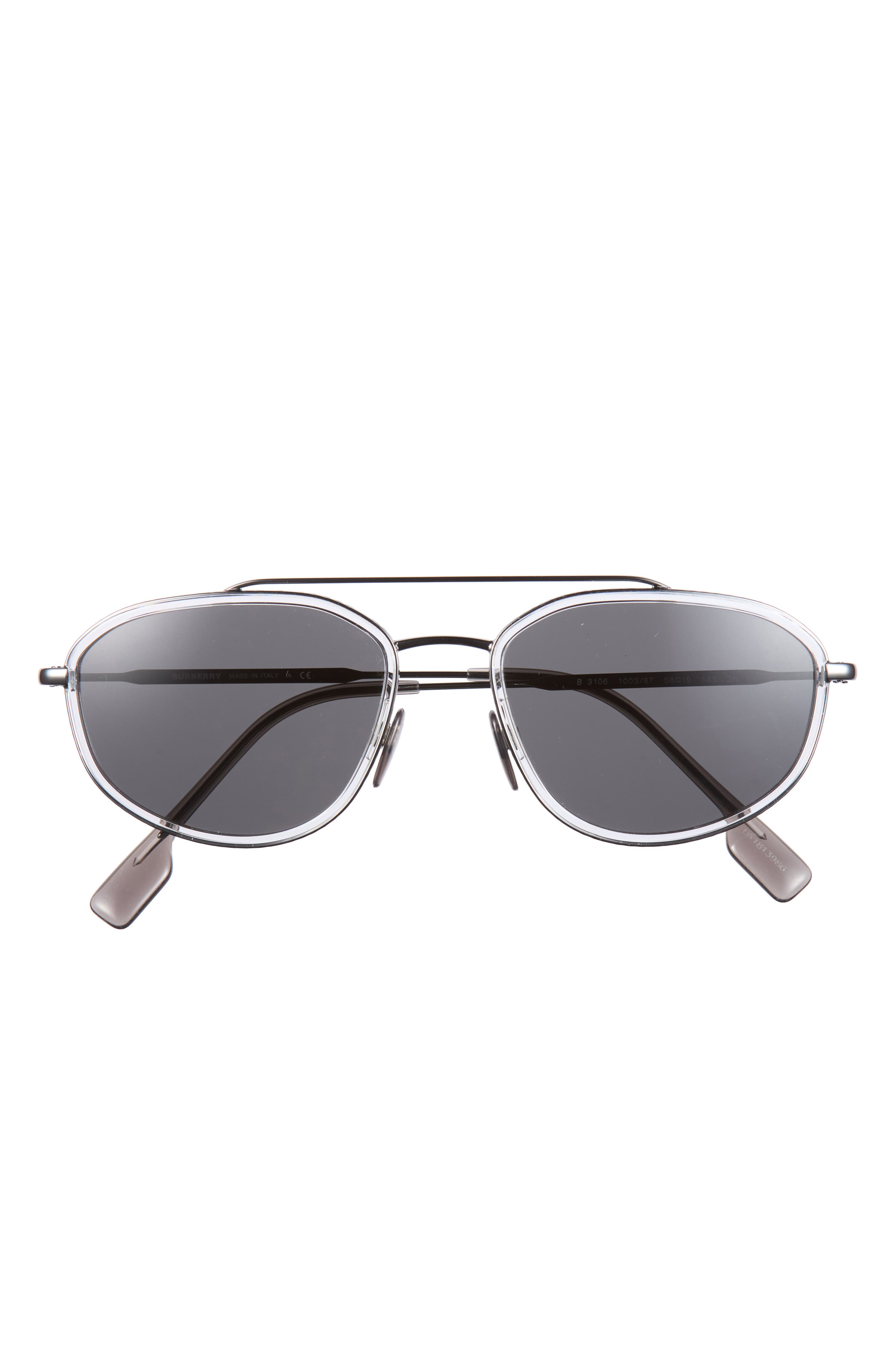 56mm Modified Oval Sunglasses