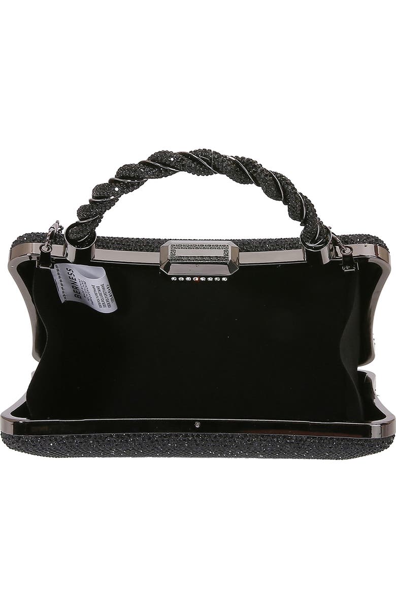 BERNESS Rhinestone Clutch, Alternate, color, Black